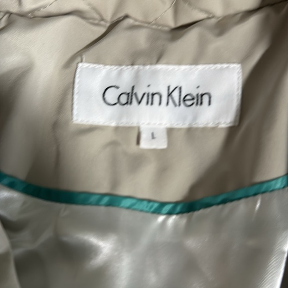 Calvin Klein cream quilted jacket large - Picture 6 of 6